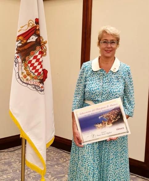 DANA GRUIA DUFAUT, INVESTED AS MONACO DESTINATION AMBASSADOR - PRESS RELEASE